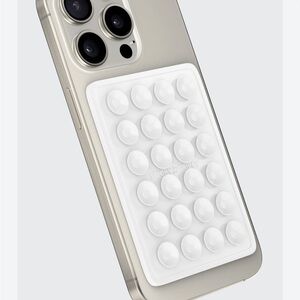 Sticky grippy Phone Grip suction cup white